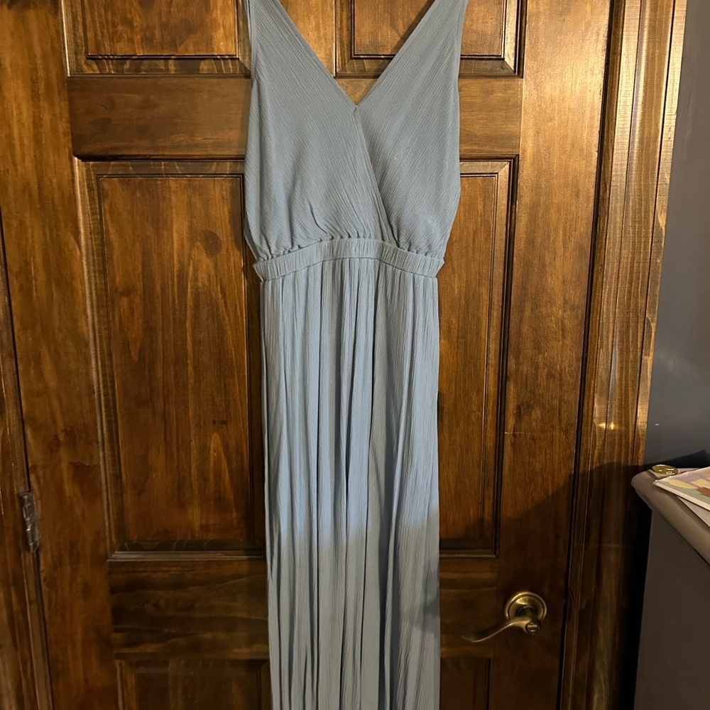 Elegant Blue Maxi Dress